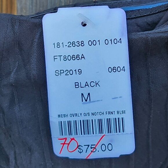 ATTRACTIVE One Shoulder REHAB Top Women's Size M BNWT Black Pinstripe - Picture 5 of 5